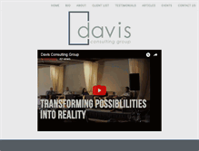 Tablet Screenshot of davisconsulting.net